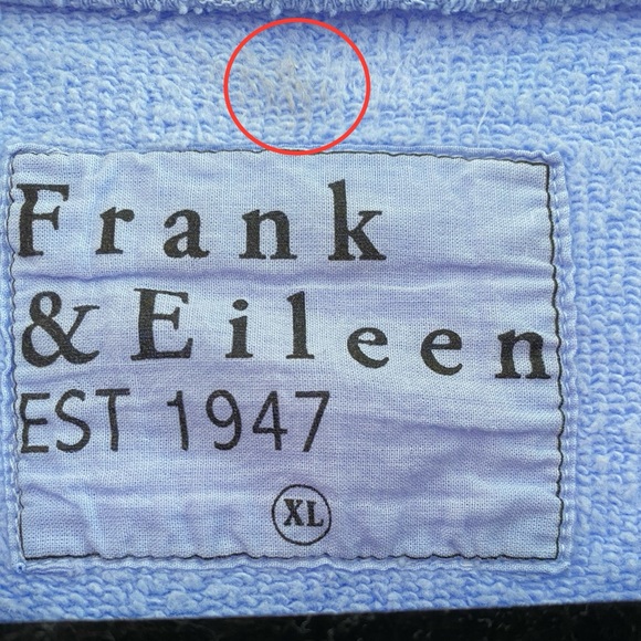 Frank & Eileen Blue Anna Long Sleeve Capelet Triple Fleece Sweatshirt Size XL - Picture 5 of 10